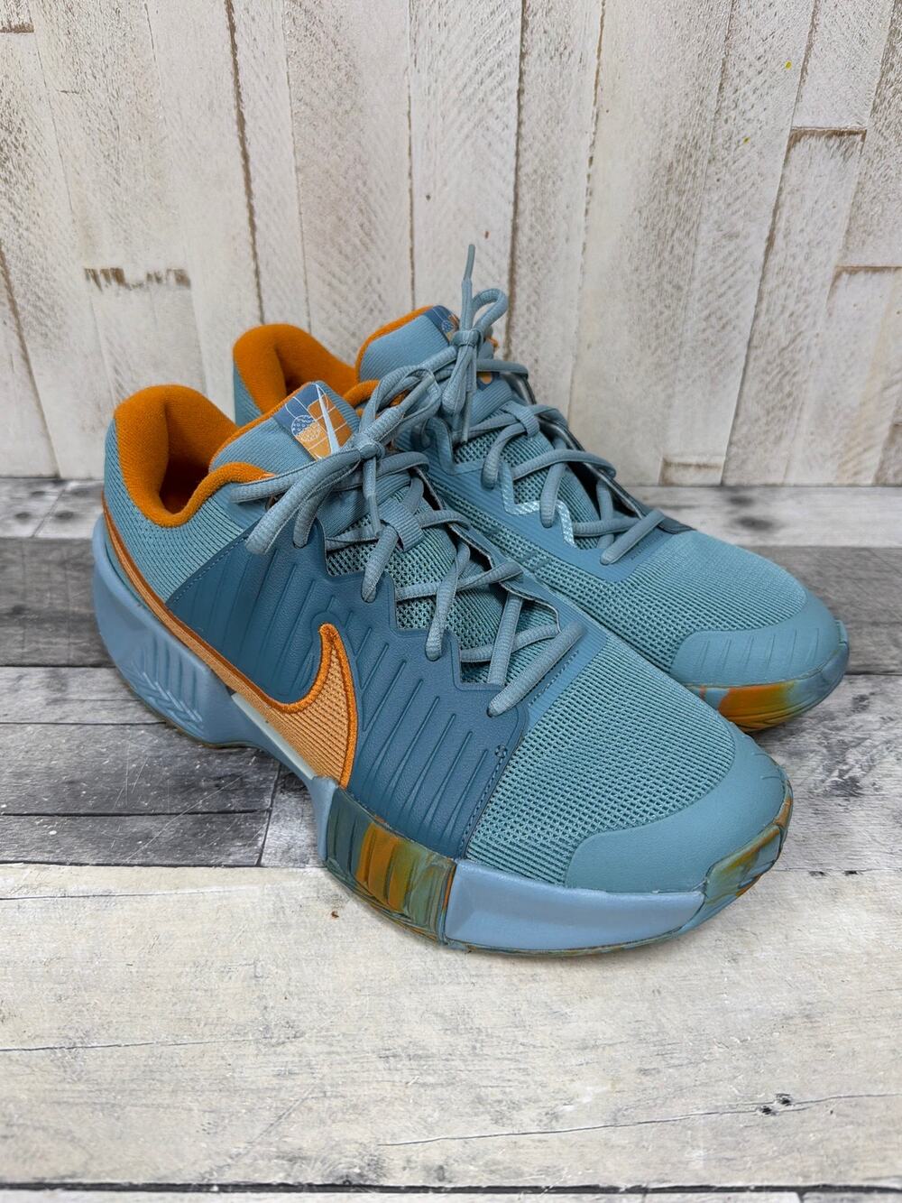 NEW Nike GP Pickleball Pro Shoes Denim Turq and Copper Moon Sz. 9.5